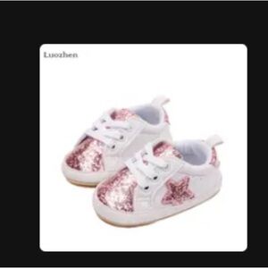 Pink Glitter Kids Shoes